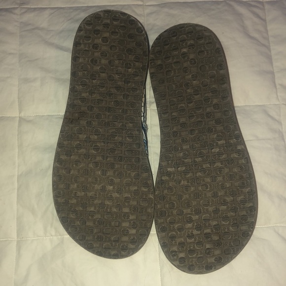 SANUK Loafers Ocean Sidewalk Surfers Sz. 3 Youth Kids or 5 Women’s or Girls - Picture 4 of 7